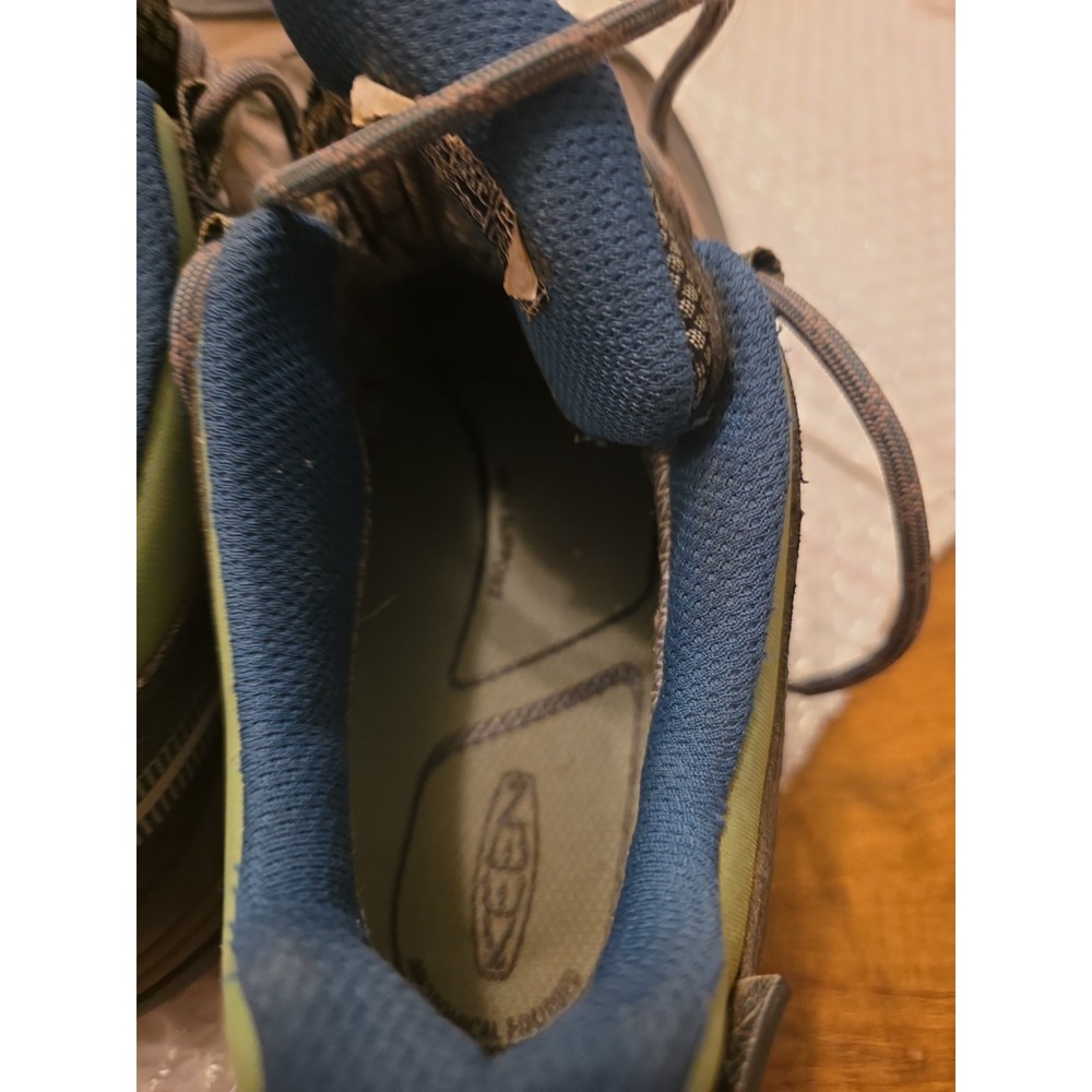 Keen Targhee 3 Gray Leather Low Top Hiking Shoes Sneakers Size 9.5 Mens. - Picture 7 of 16